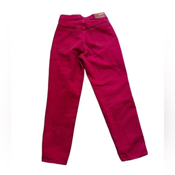 Vintage 80’s/90’s Marithe Francois Girbaud raspberry red women’s jeans size 26 - Picture 2 of 7